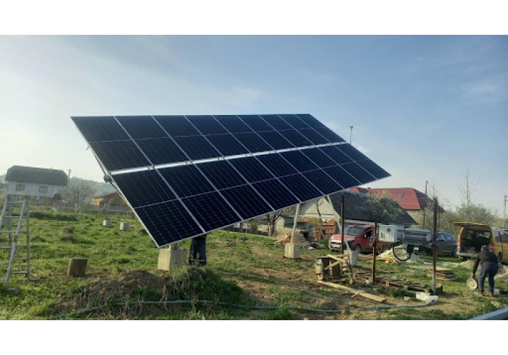 Grid-tied Tracker Solar Power Plant 10 kW household Kolomyia