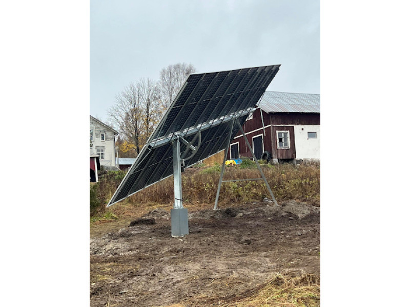 Hybrid Tracker Solar Power Plant 10 kW household Kramfors, Sweden - photo 1
