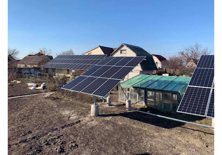 Grid-tied Tracker Solar Power Plant 18 kW household Chudniv
