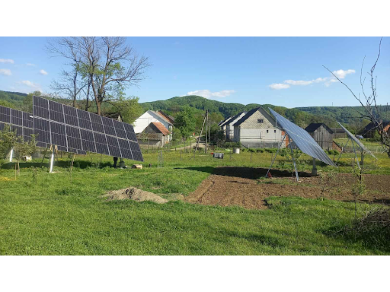 Grid-tied Tracker Solar Power Plant 30 kW household Nyzhnie Selyshche
