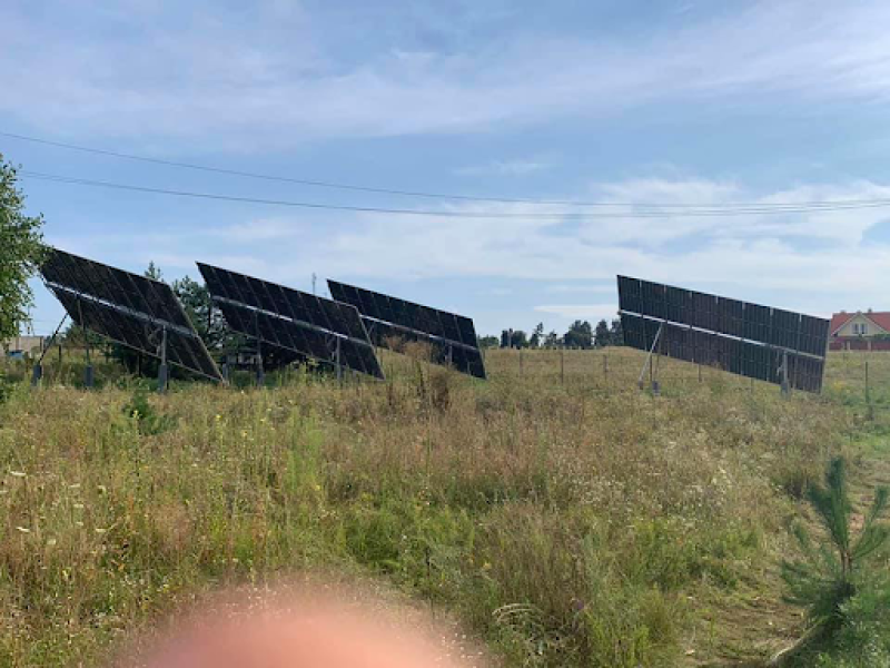 Grid-connected tracking solar power plant 36 kW household Kyiv - photo 1