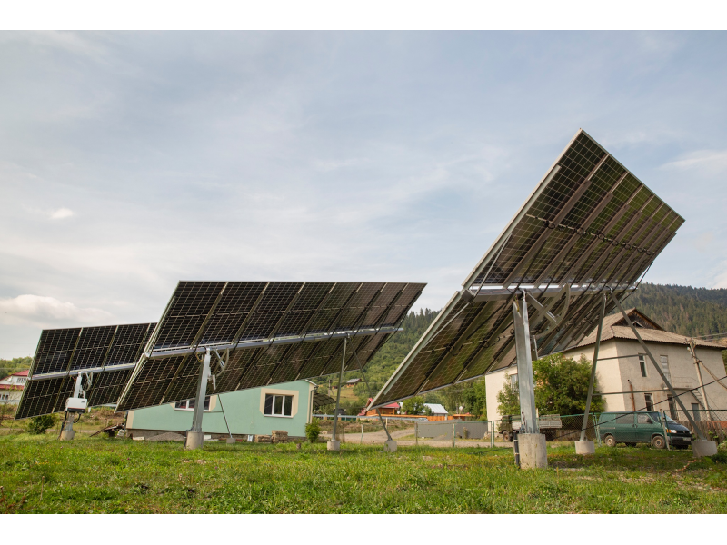 Grid-connected tracking solar power plant 36 kW_household_Maidan - photo 1