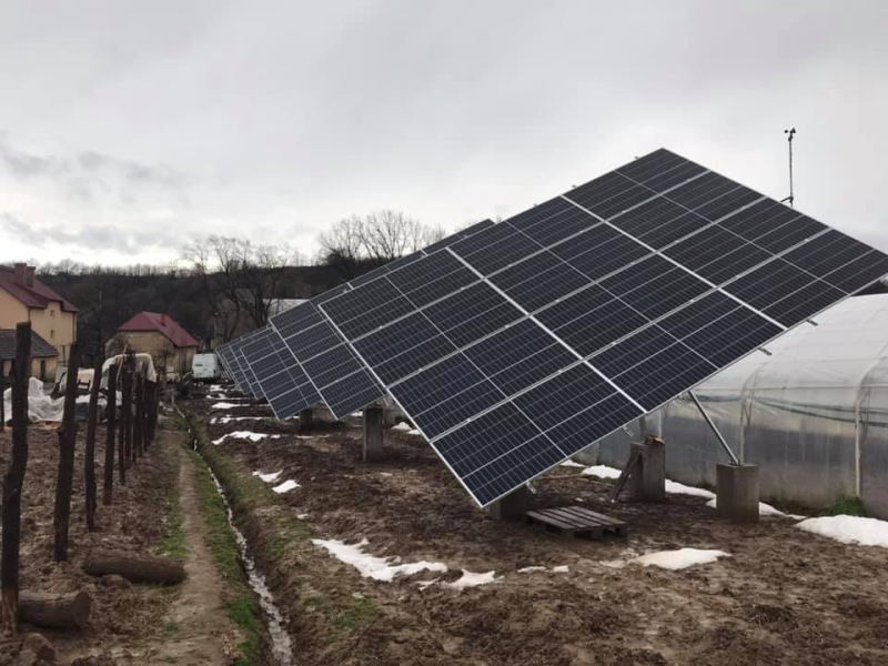 Grid-connected tracking solar power plant 42 kW_household_Onok - photo 2