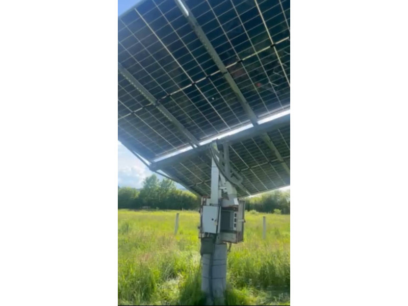 Grid-connected tracking solar power plant 70 kW_household_Nyzhnie Selyshche - photo 3