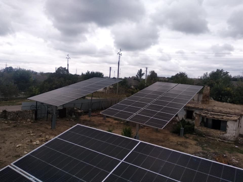 Grid-connected tracking solar power plant 72 kW_household_Hornostayivka - photo 1