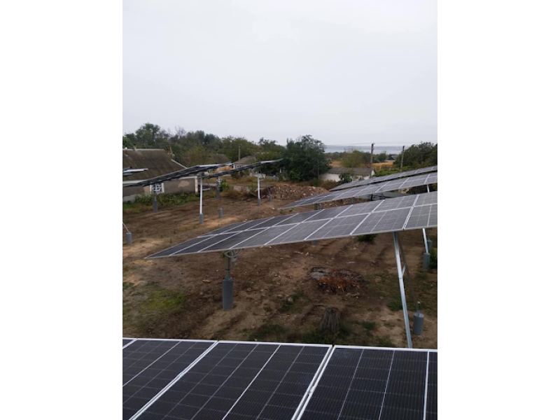 Grid-connected tracking solar power plant 72 kW_household_Hornostayivka - photo 2