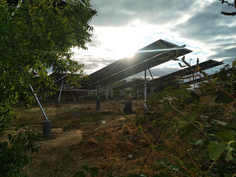 Grid-connected tracking solar power plant 72 kW_household_Hornostayivka - photo 3
