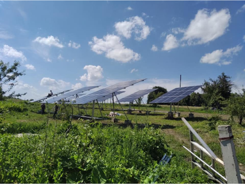 Grid-connected tracking solar power plant 72 kW_household_Krerivtsi - photo 1