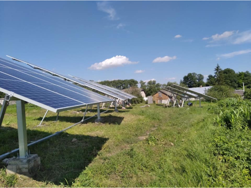 Grid-connected tracking solar power plant 72 kW_household_Krerivtsi - photo 2