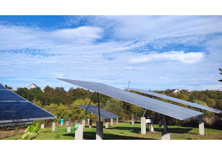 Grid-connected tracking solar power plant 82 kW_household_Pikovets