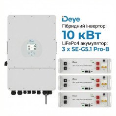 Deye 10 kW Inverter (3ph) + 15.36 kWh Battery